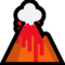 Volcano emoji on Microsoft